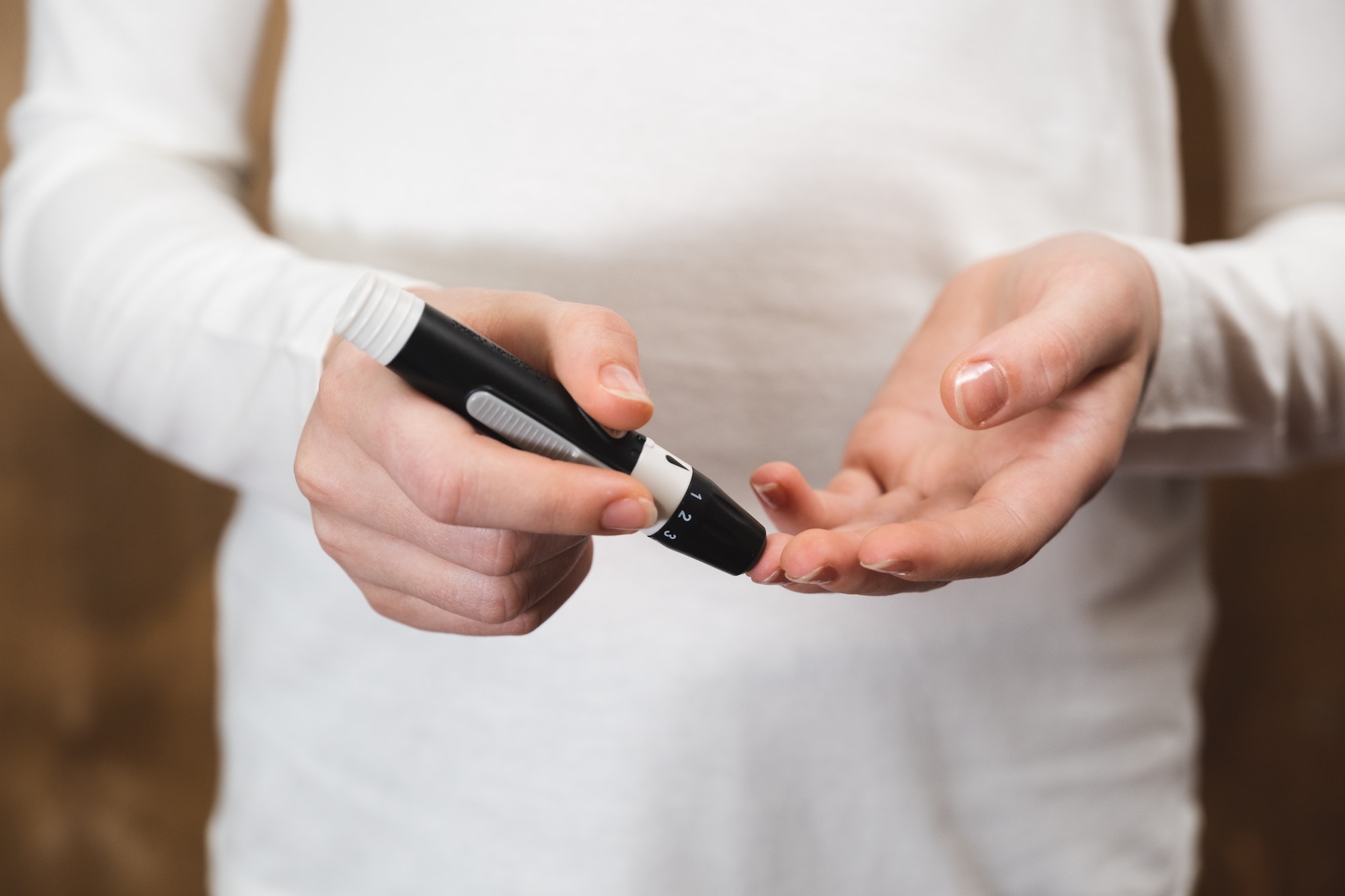 Diabetes and Glycemia, child explores sugar levels. Blood sugar testing.